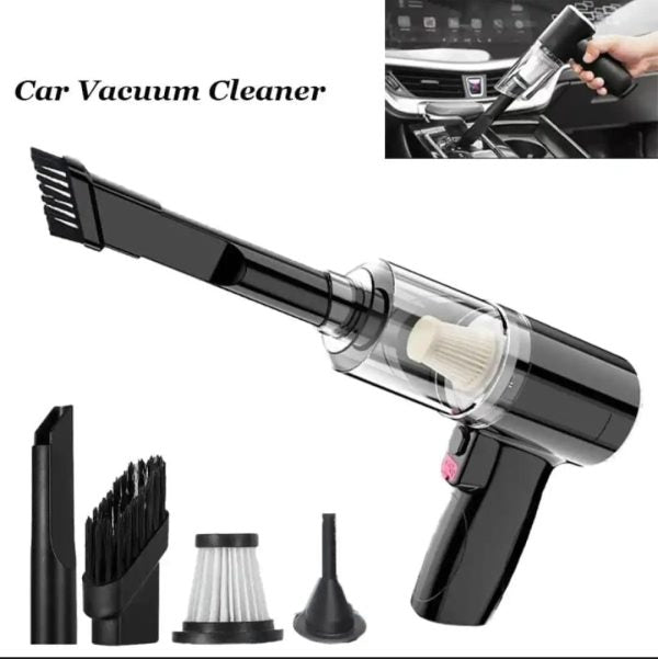 3-in-1 Cordless Handheld Vacuum Cleaner – Portable, Rechargeable, Strong Suction for Car, Home, Sofa & Office Cleaning