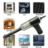 3-in-1 Cordless Handheld Vacuum Cleaner – Portable, Rechargeable, Strong Suction for Car, Home, Sofa & Office Cleaning