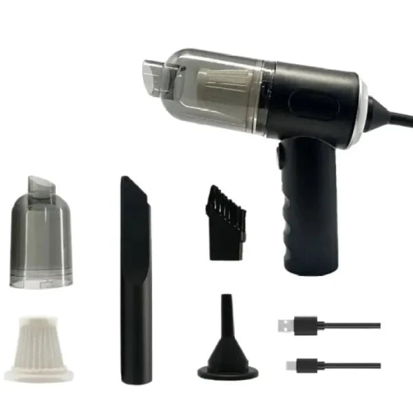3-in-1 Cordless Handheld Vacuum Cleaner – Portable, Rechargeable, Strong Suction for Car, Home, Sofa & Office Cleaning