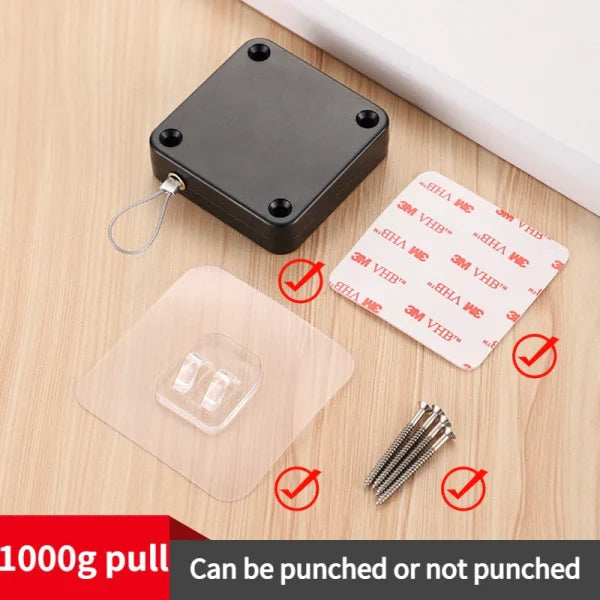 Punch-Free Automatic Door Closer – Self-Closing Sensor for Home, Office & Kitchen Doors