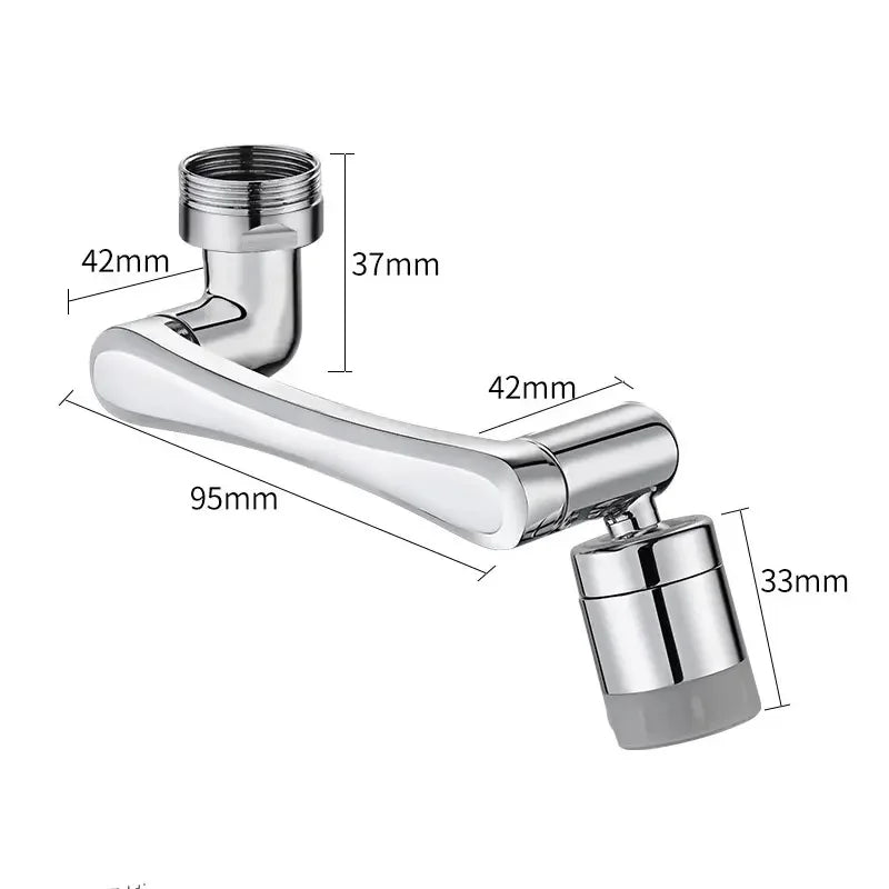 1080° Rotatable Faucet Aerator – Water-Saving Tap Extension Nozzle for Kitchen & Bathroom Sink