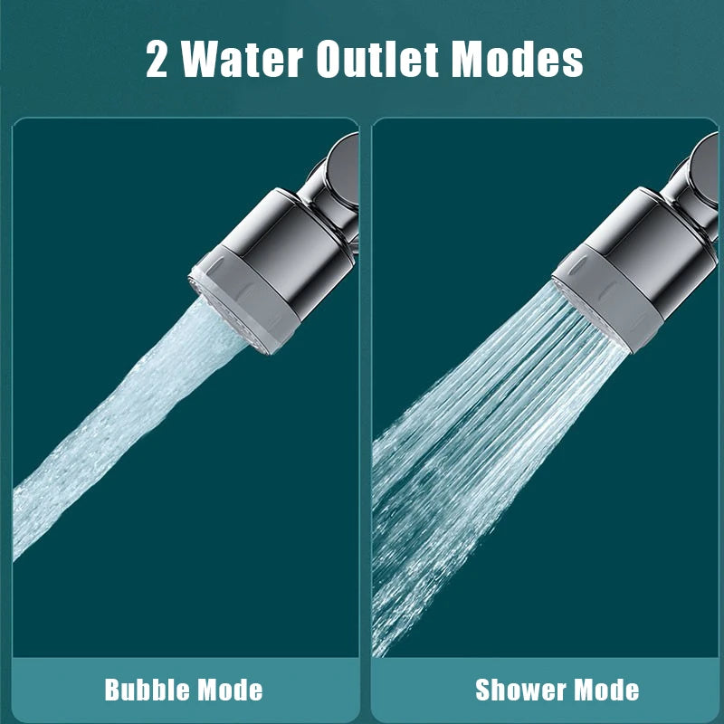1080° Rotatable Faucet Aerator – Water-Saving Tap Extension Nozzle for Kitchen & Bathroom Sink