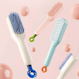 Self Cleaning Hair Brush, One-click Cleaning Telescopic Hair Comb (random Color)