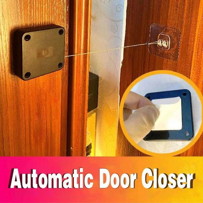 Punch-Free Automatic Door Closer – Self-Closing Sensor for Home, Office & Kitchen Doors