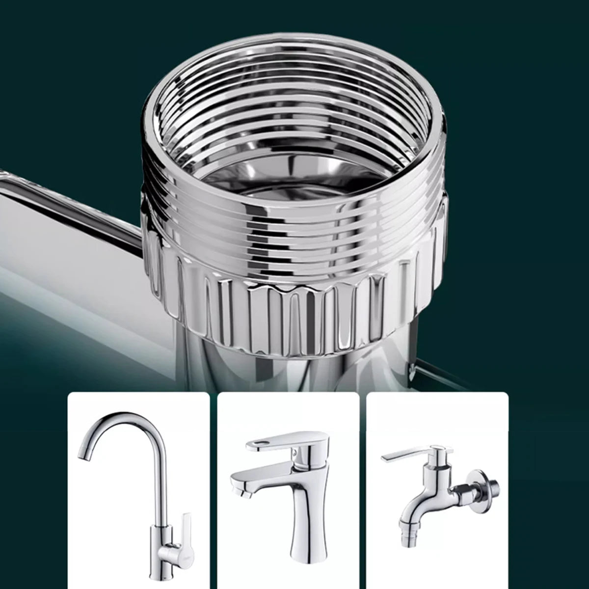1080° Rotatable Faucet Aerator – Water-Saving Tap Extension Nozzle for Kitchen & Bathroom Sink