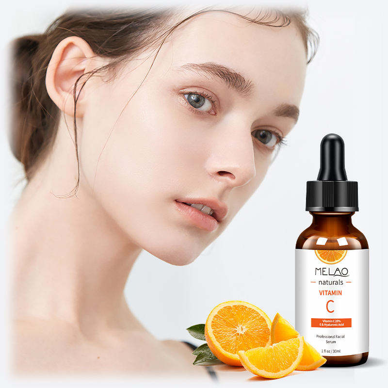 Melao Hyaluronic Acid & Vitamin C Serum – Korean Anti-Aging Whitening Face Care with Peptides Moisturizer