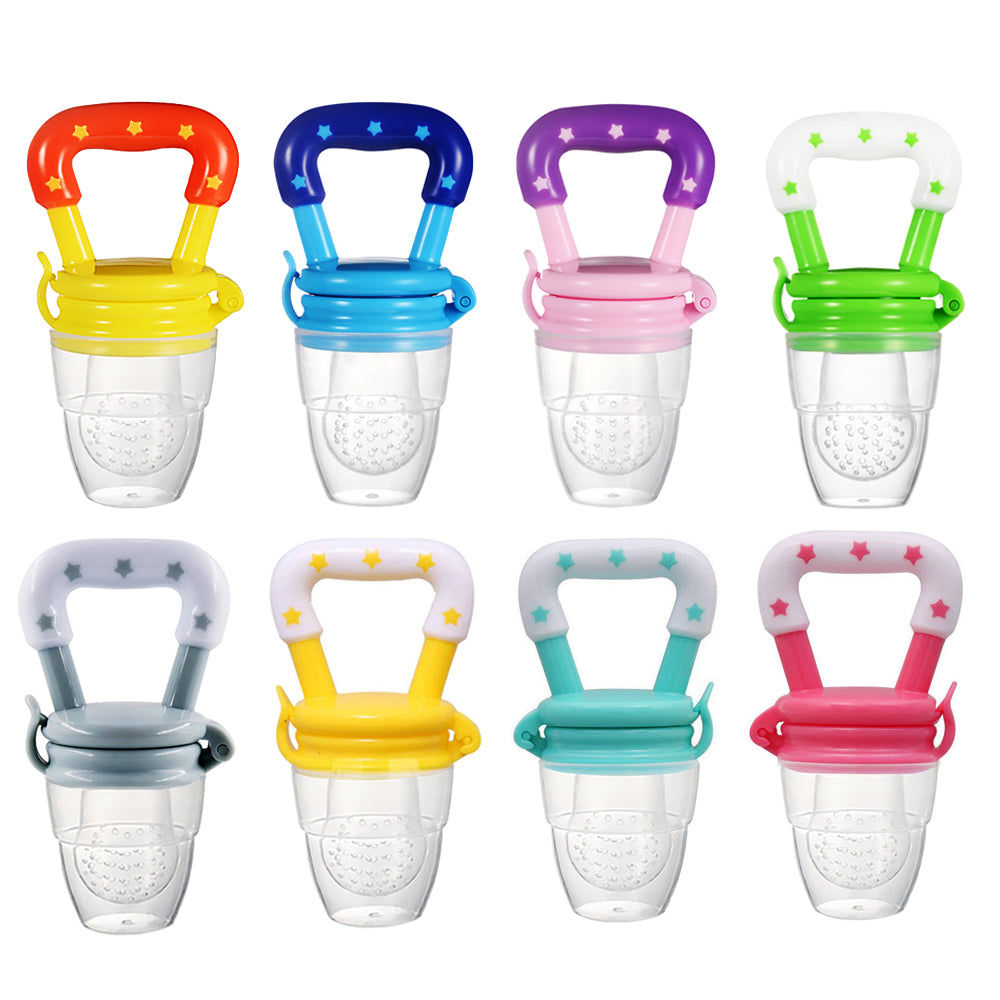 by Fruit Feeder Pacifier – Safe Silicone Teething Toy & Fresh Food Nibbler (Random Color)