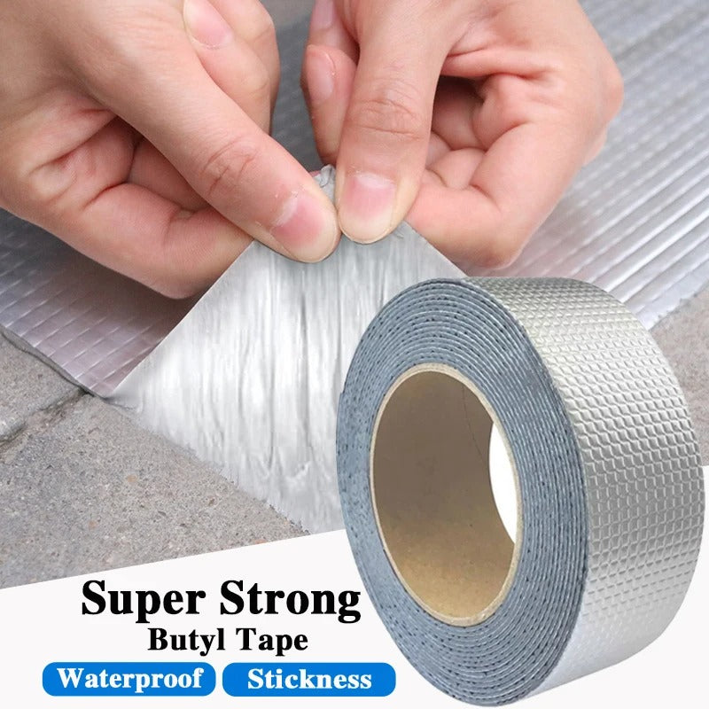 Super Sticky Waterproof Aluminum Foil Butyl Tape – Leak Proof Roof & Pipe Repair