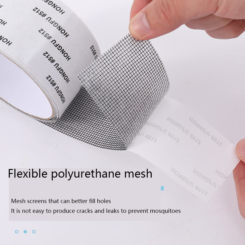 Window Screen Repair Tape – Self-Adhesive Mesh Patch for Fixing Holes & Keeping Mosquitoes Out (2 Meter)