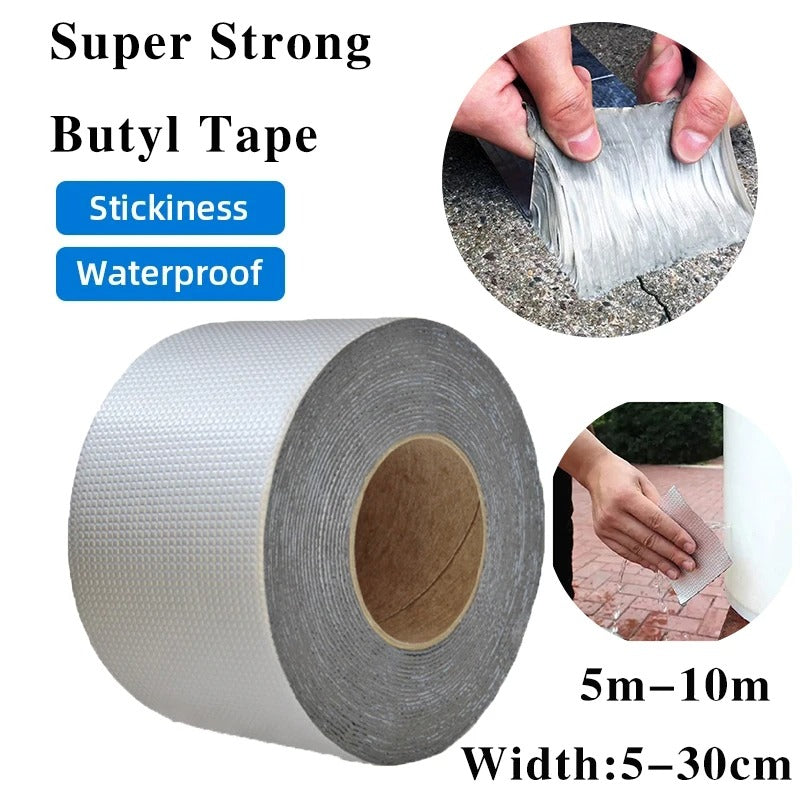 Super Sticky Waterproof Aluminum Foil Butyl Tape – Leak Proof Roof & Pipe Repair